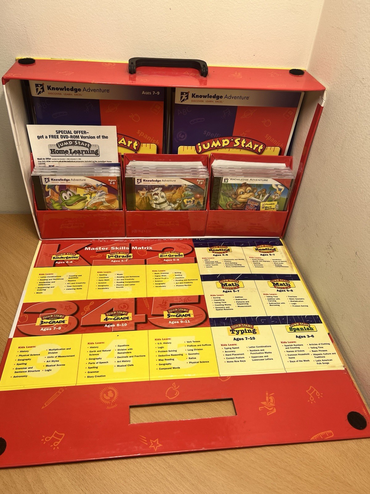 vintage JumpStart Learning System 12 CD-ROM Box Set Missing One CD Most Sealed.