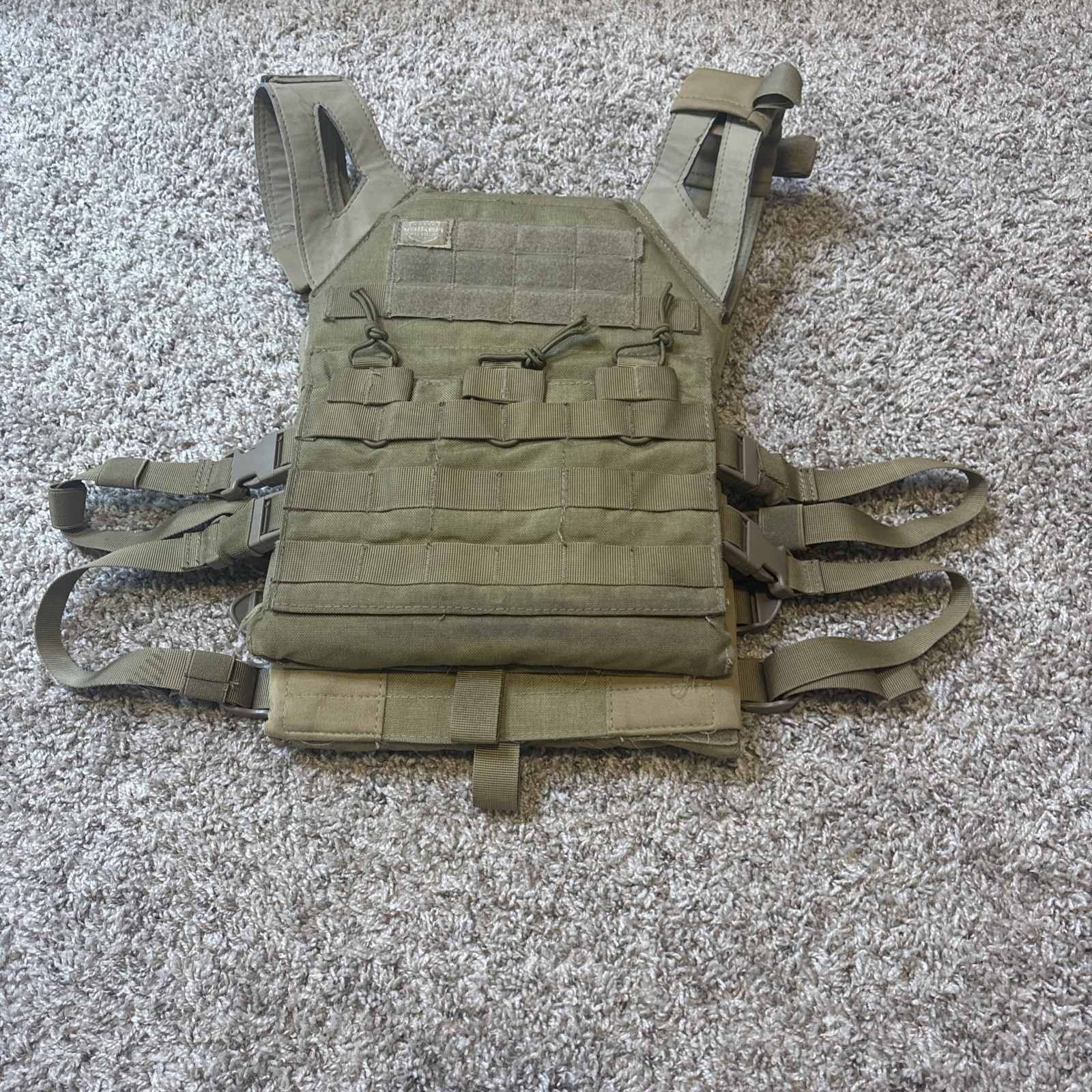 Valken Tactical Plate Carrier Vest Molle Tan Adjustable Airsoft Paintball Gear