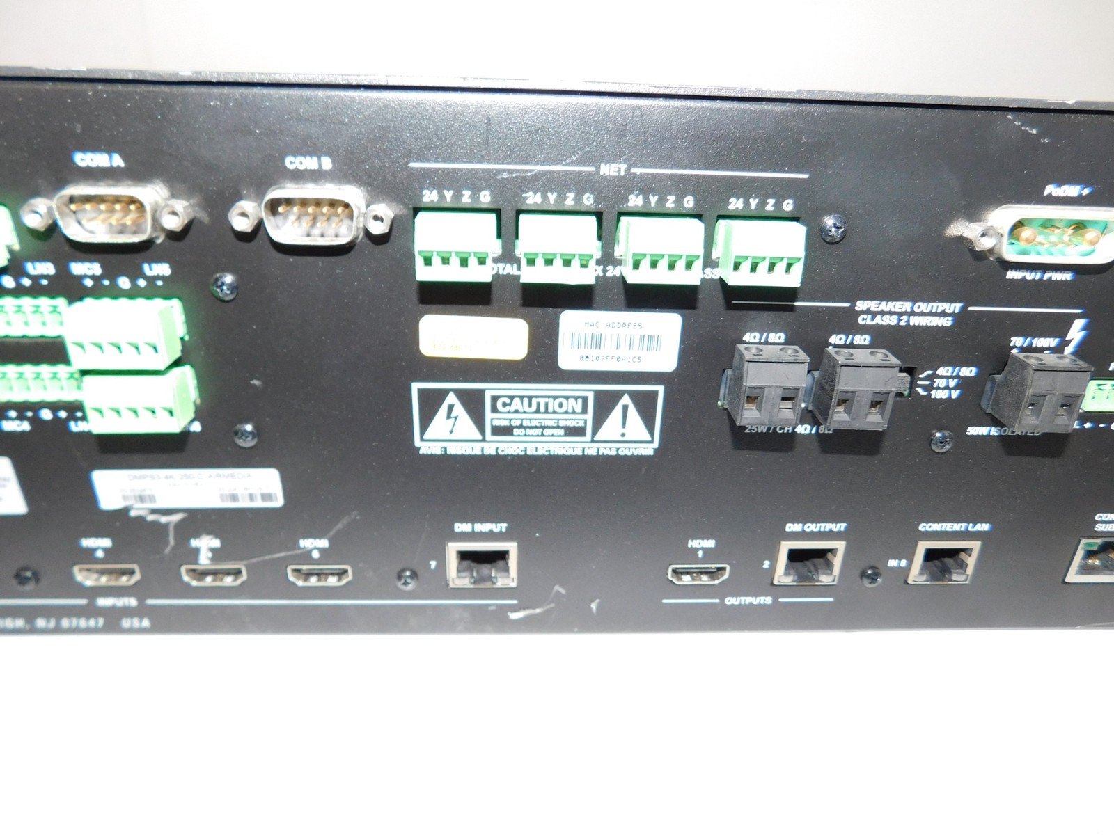 ^^ CRESTRON 4K DIGITAL MEDIA PRESENTATION SYSTEM MODEL DMPS3-4K-250-C (PLM80)