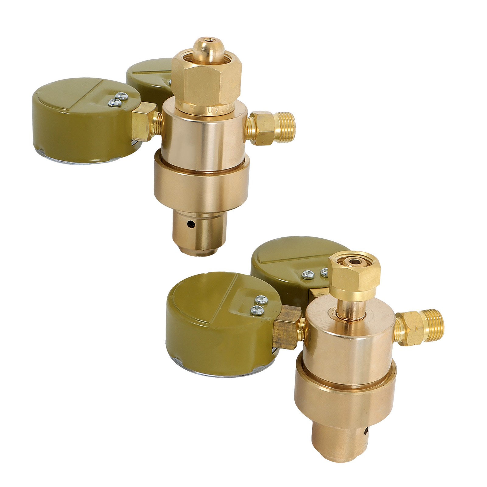 OXYGEN & ACETYLENE Regulators Fit Victor Gas Torch Cutting Solid Brass 4 Welding