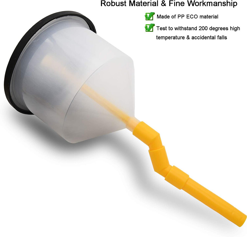 Spill Proof Radiator Coolant Filling Funnel Kit 15-pcs Cooling System Fill Kit