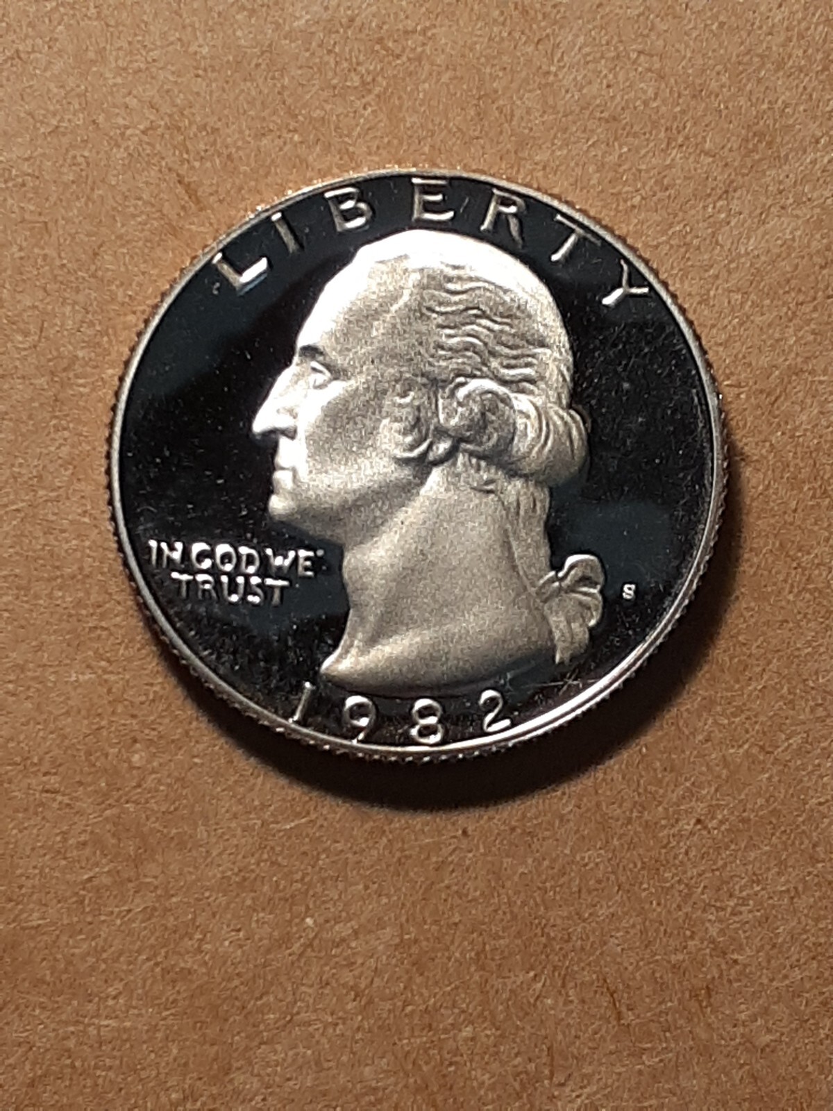 1982 S  WASHINGTON QUARTER   PROOF   UNC