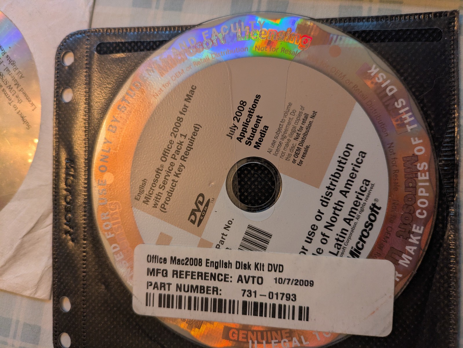 Lot (10) Apple Software CD iWork 2009 2005 Office 2008 2001 Mac OS X Install +