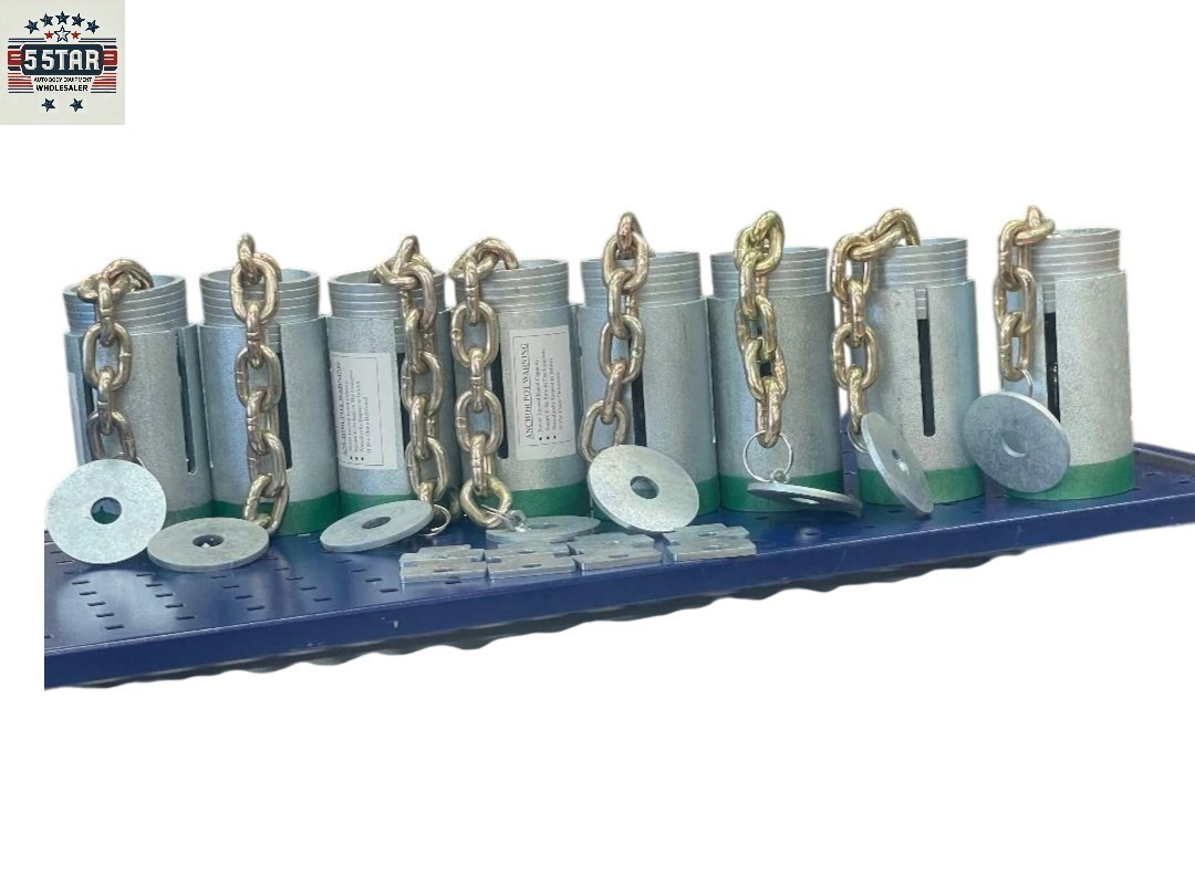 8 pcs Floor Anchor Pots Auto Frame Machines and Pulling Posts Anchoring pots