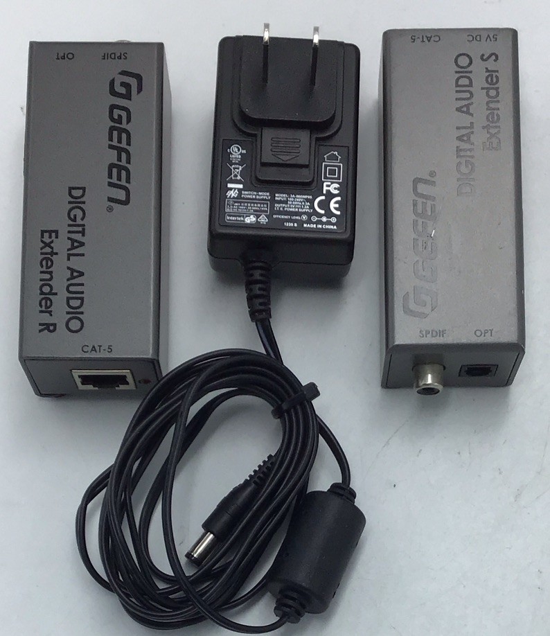 Gefen EXT-DIGAUD-141 Digital Audio Extender for S/PDIF & Toslink Over CAT-5 U12