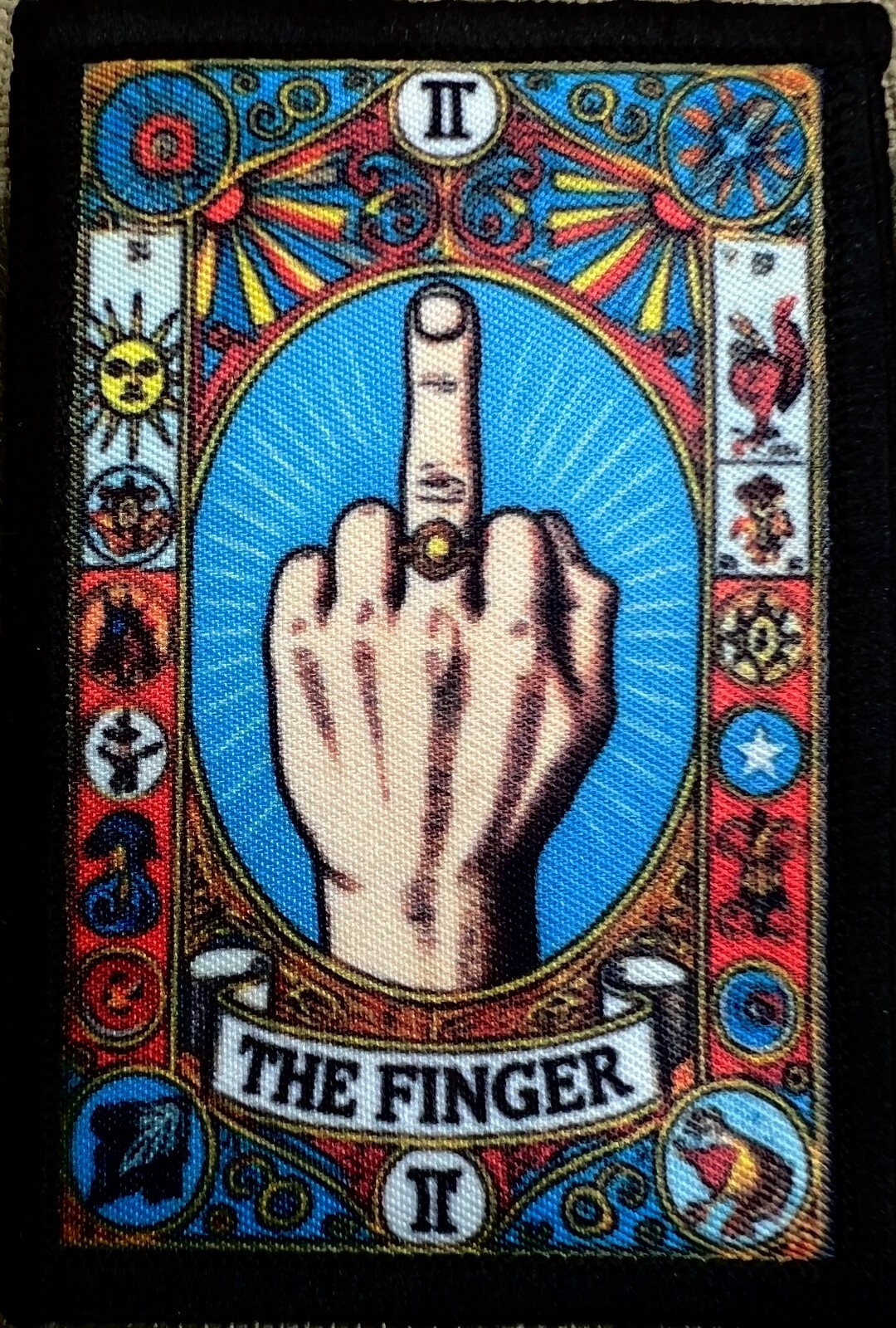 The Dumpster Fire Funny Tarot Card Morale Patch Tactical Military Army Patch