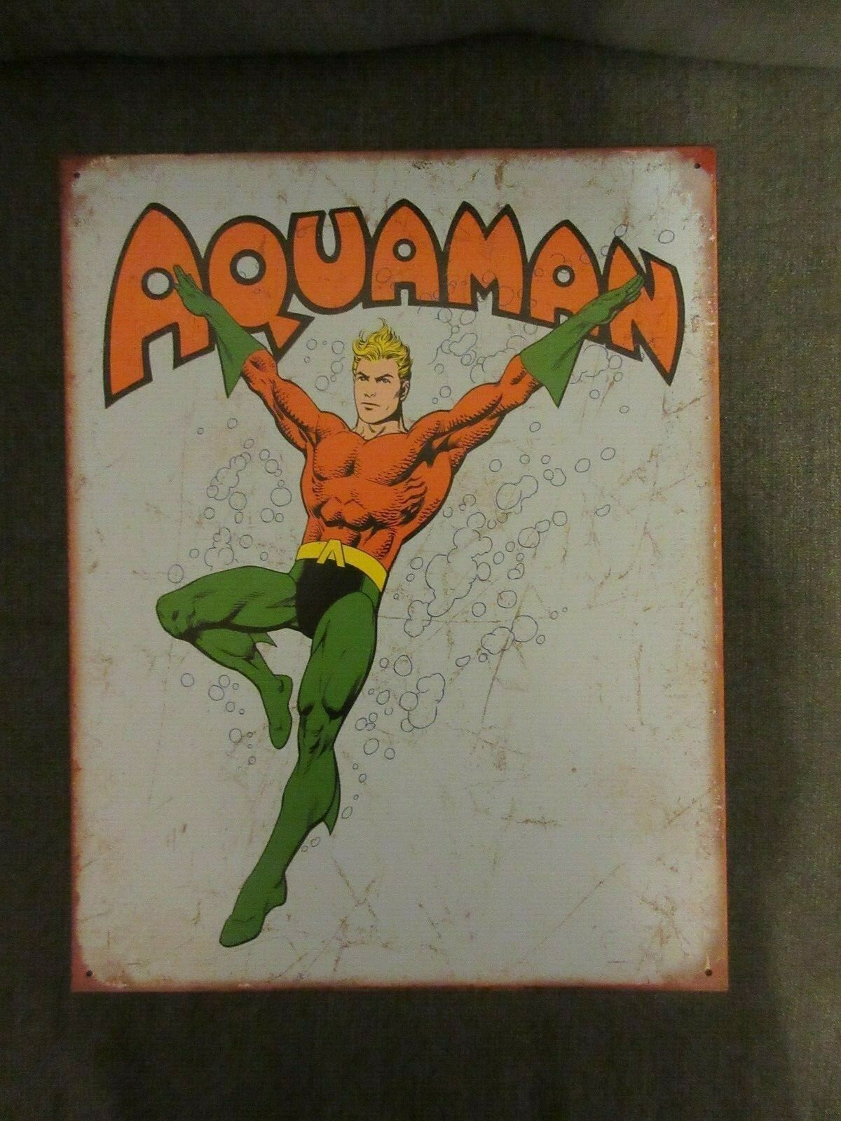 DC Comics Aquaman Retro Tin Sign