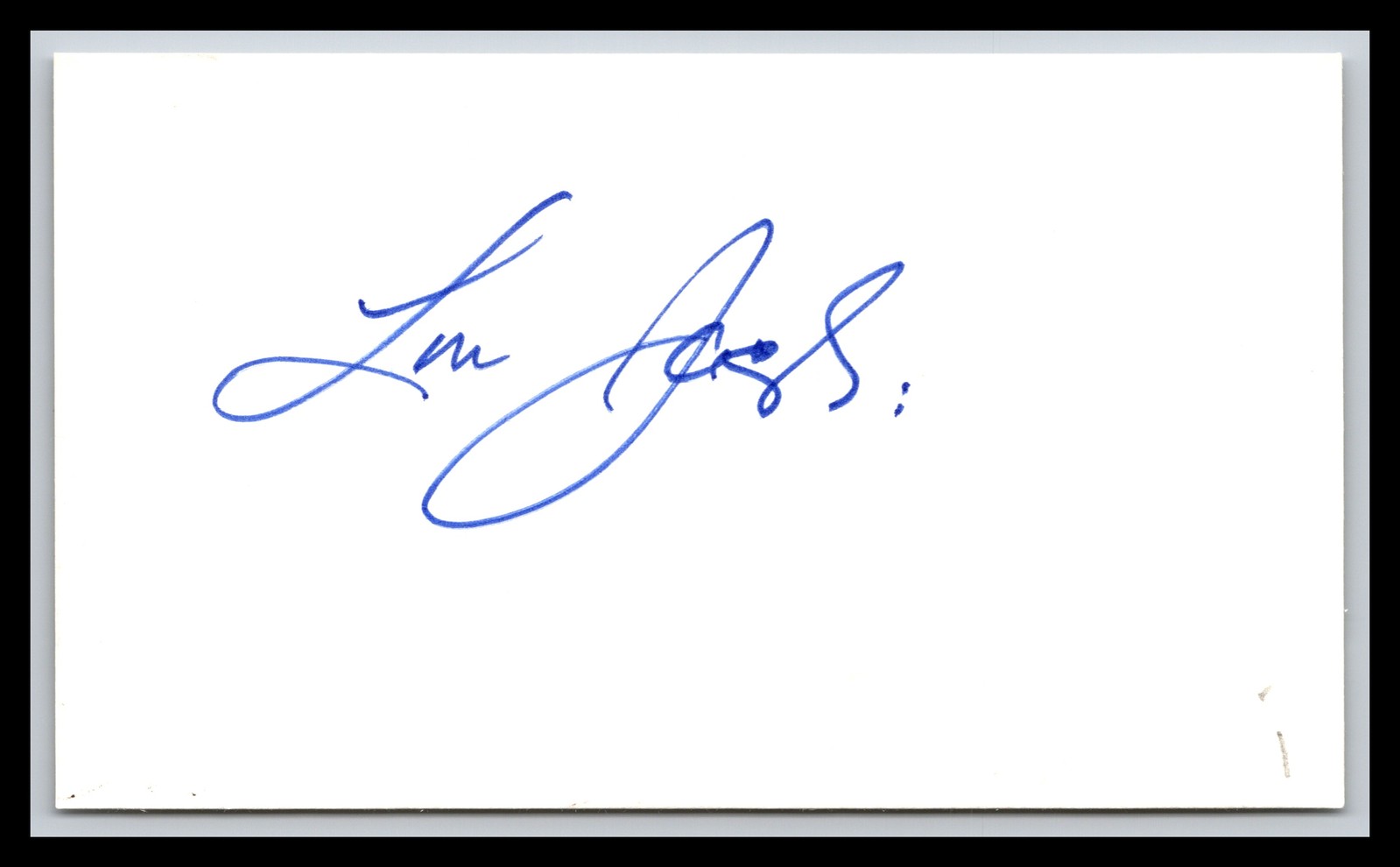 Lou Jacobi - Actor - 3x5 Card - Signed / Autograph (i)