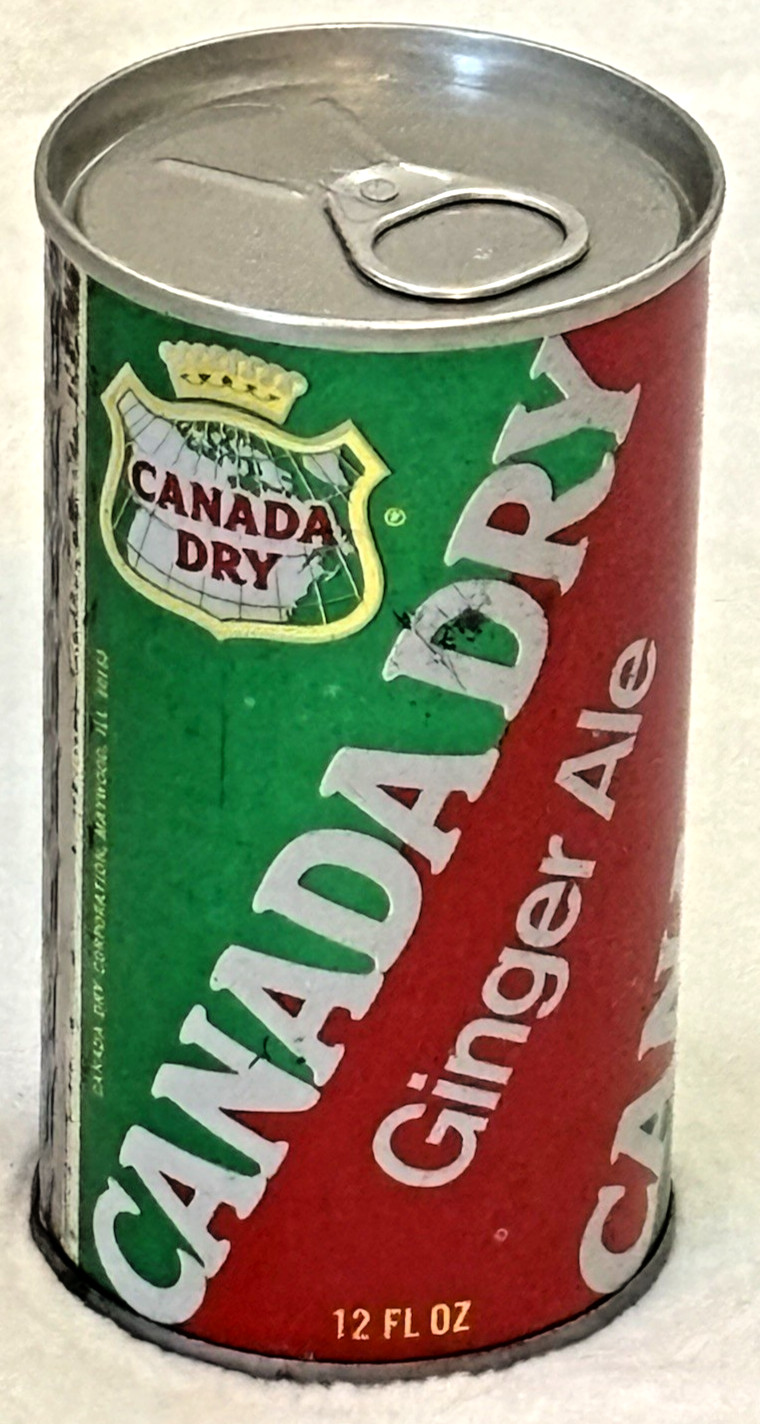 1970’s Canada Dry-Ginger Ale-Soda 🥤-Maywood, IL-12 oz-Steel Soda-Pop Can