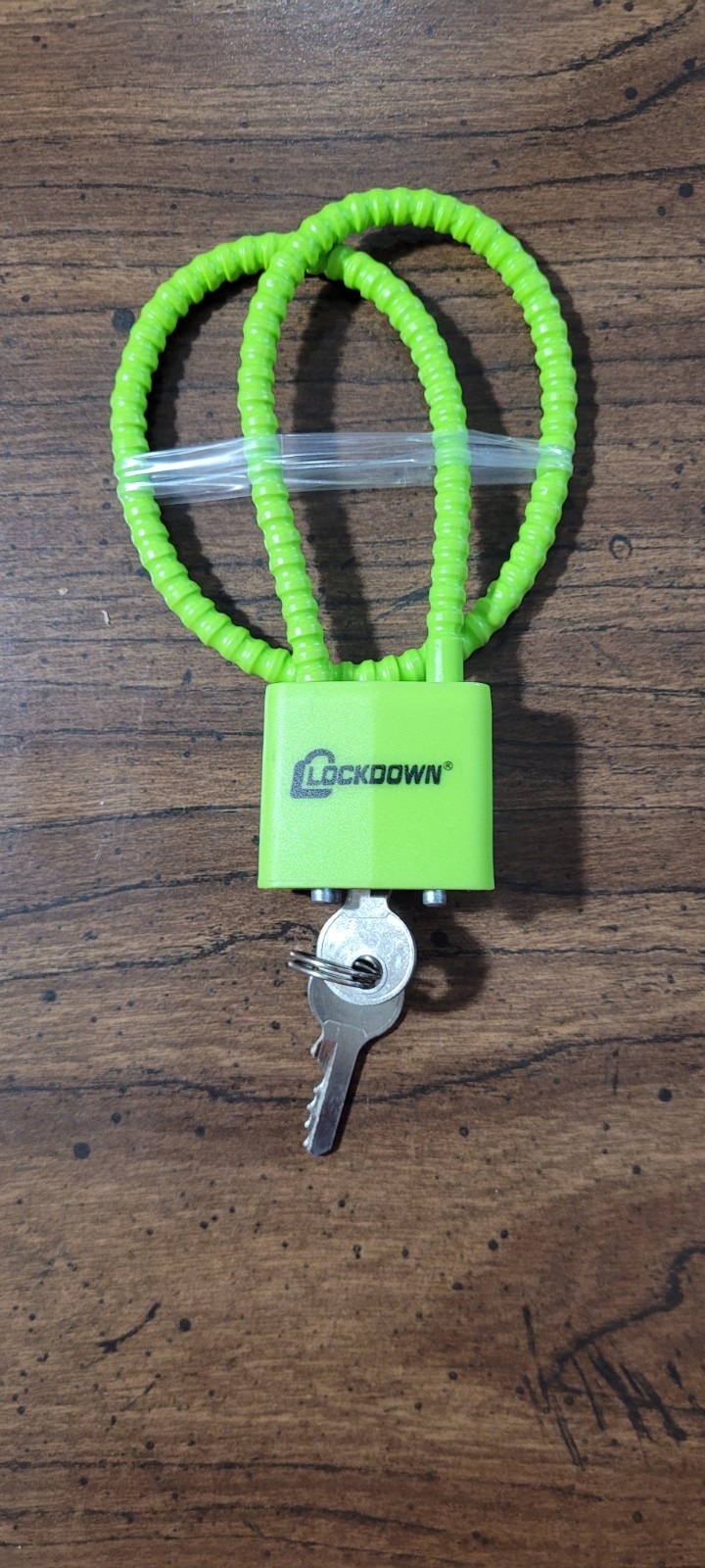 Gun Cable Lock: LockDown Green Cable Gun Lock with keys(Set Of 2).