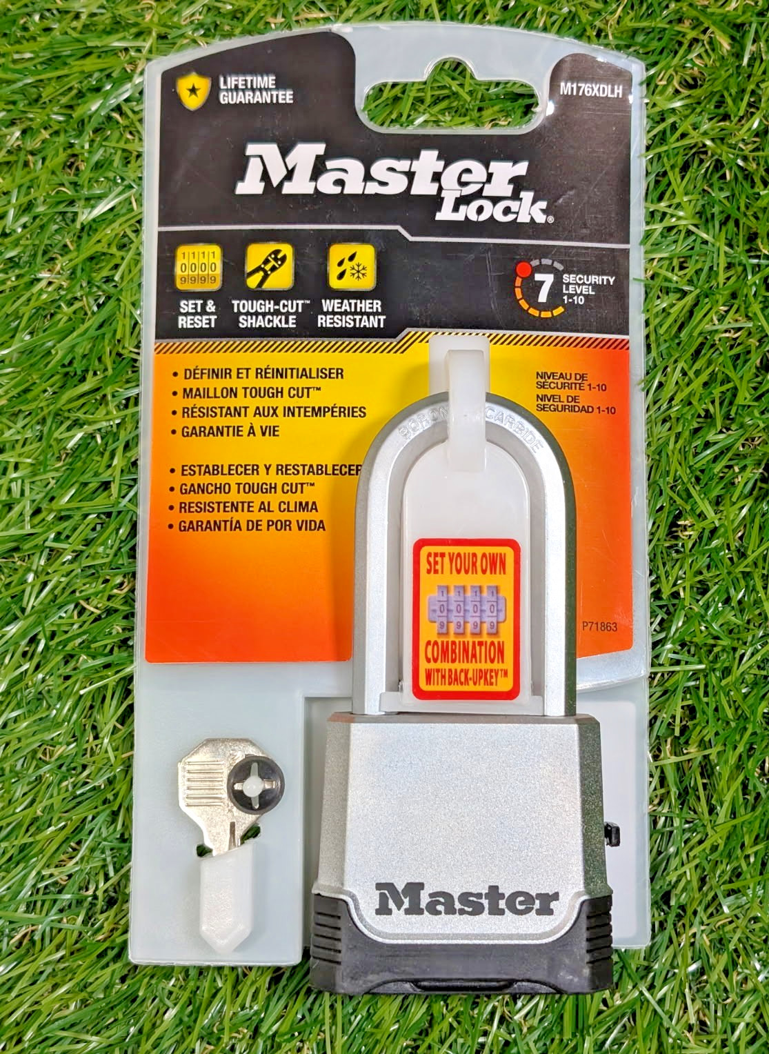 **NEW** Master Lock M176XDLH Set Own Combination Lock and Key (P64770)
