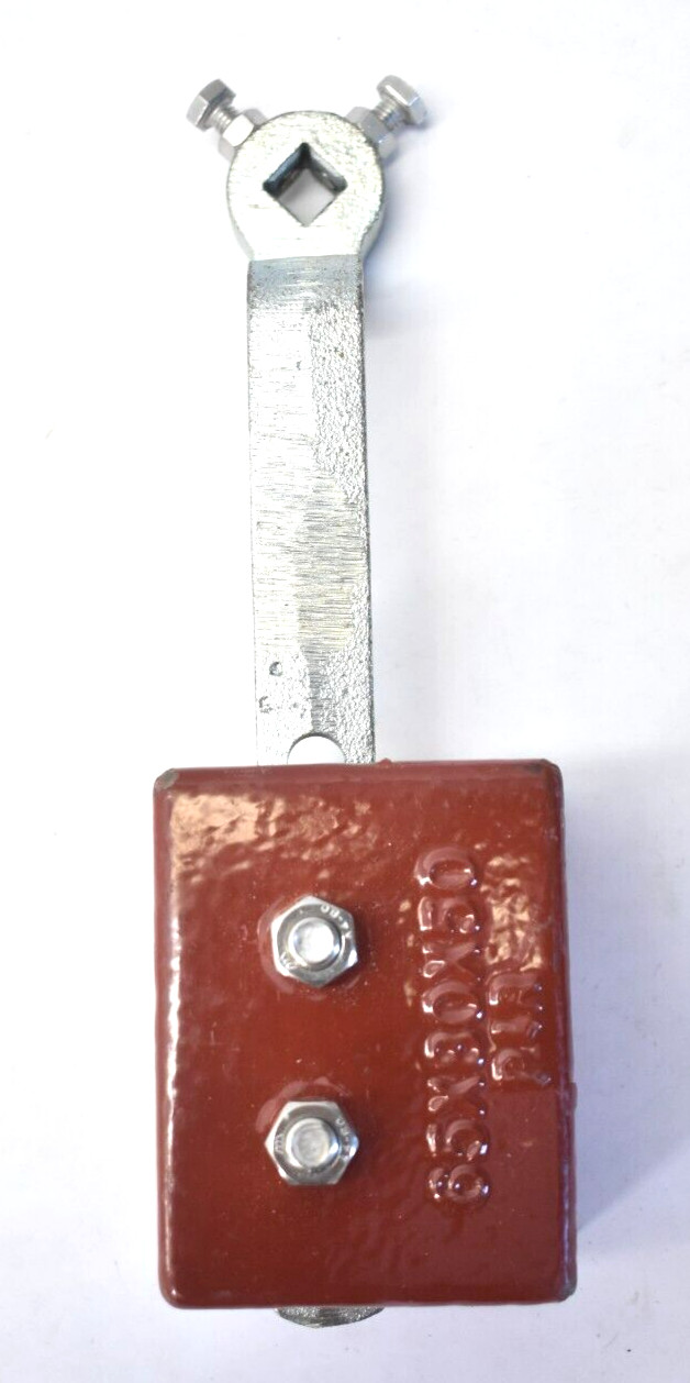 Lever Replacement Bracket Support 65X80X50 Red Base w Silver Handle