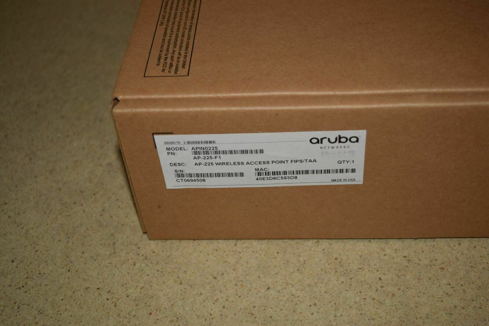 ARUBA APIN0225 WIRELESS ACCESS POINT AP-225 - NEW IN BOX