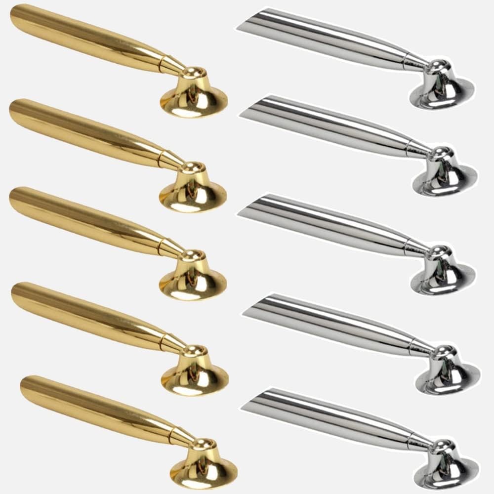 IUAQDP 10 Pieces Desk Swivel Pen Holders Pencil Funnels with Screw, Metal Bal...