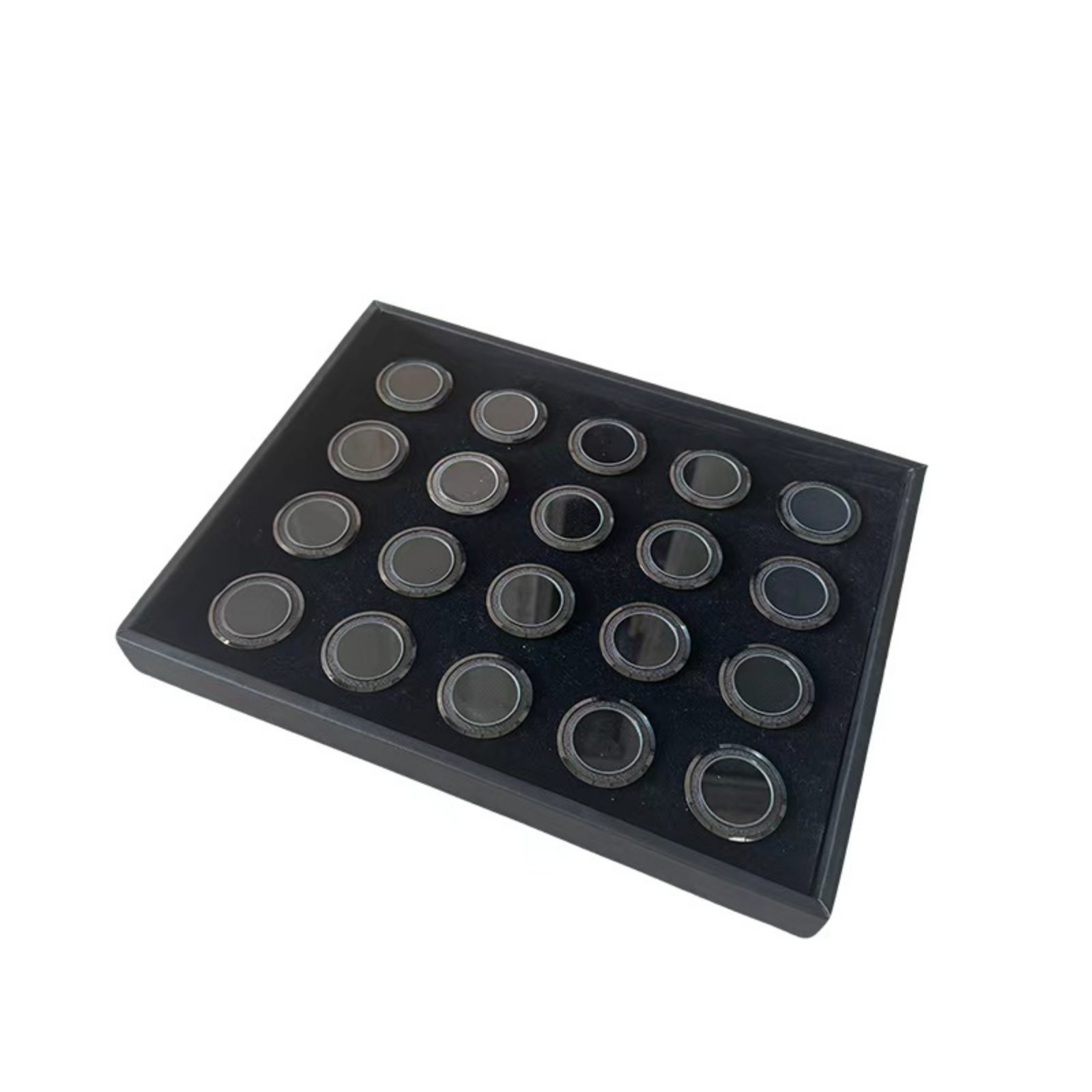 Mineral Display Tray Multi-Slot for Showcases, Counters, Gem Dealers, Jewelers