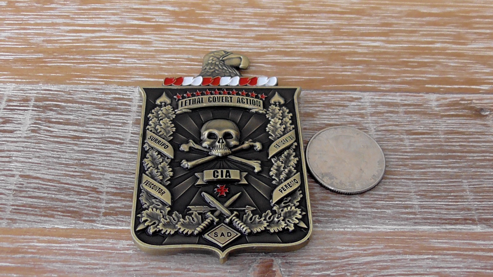 Covert Operations HUMINT Clandestine Paramilitary CIA Challenge Coin