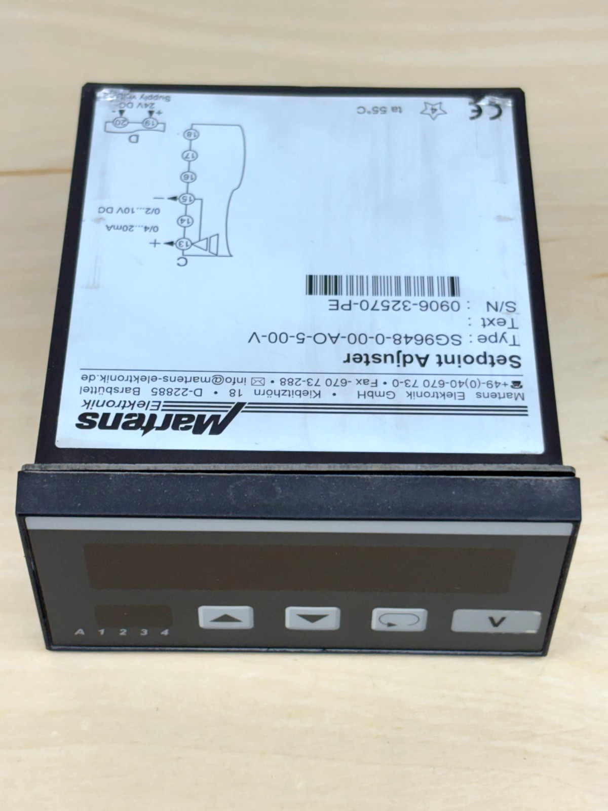 Martens SG9648-0-00-AO-5-00-V Setpoint Adjuster