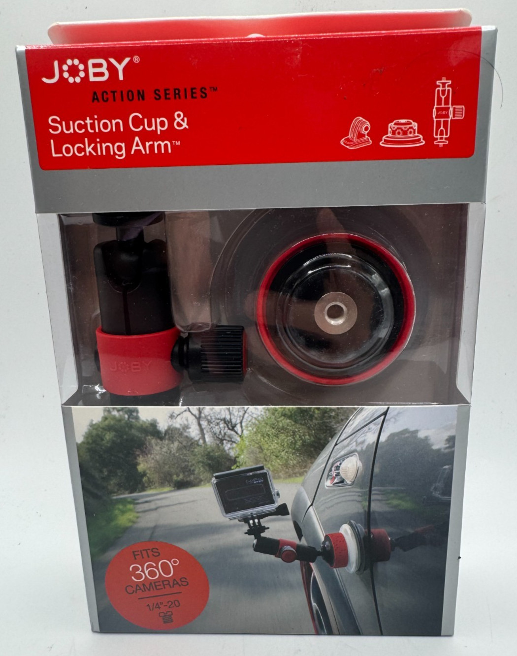 NEW Joby Suction Cup & Locking Arm Action Series Fits 360 Degree Camera