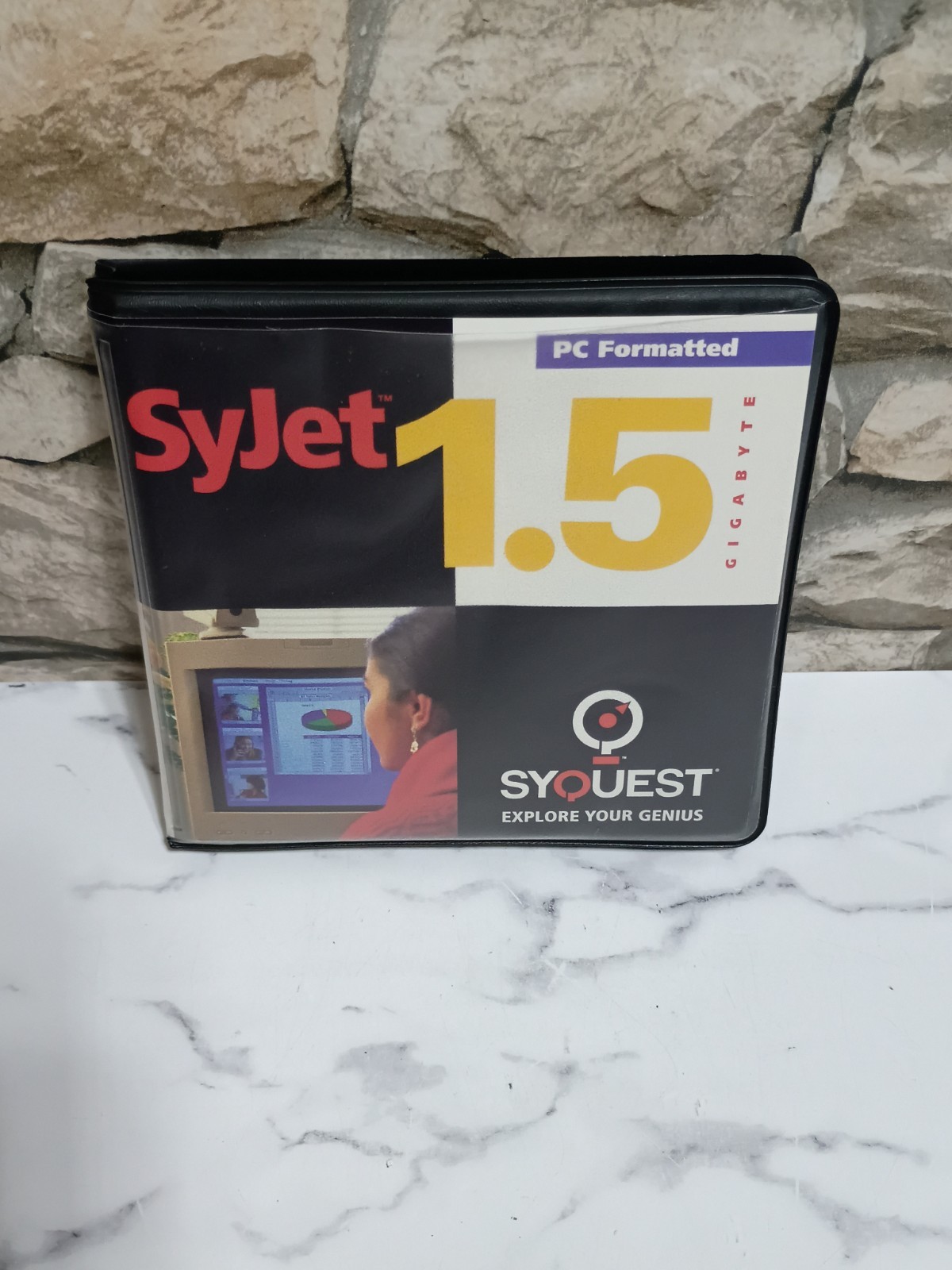 SyQuest Syjet 1.5gb Gigabyte Disk Cartridge PC Formatted