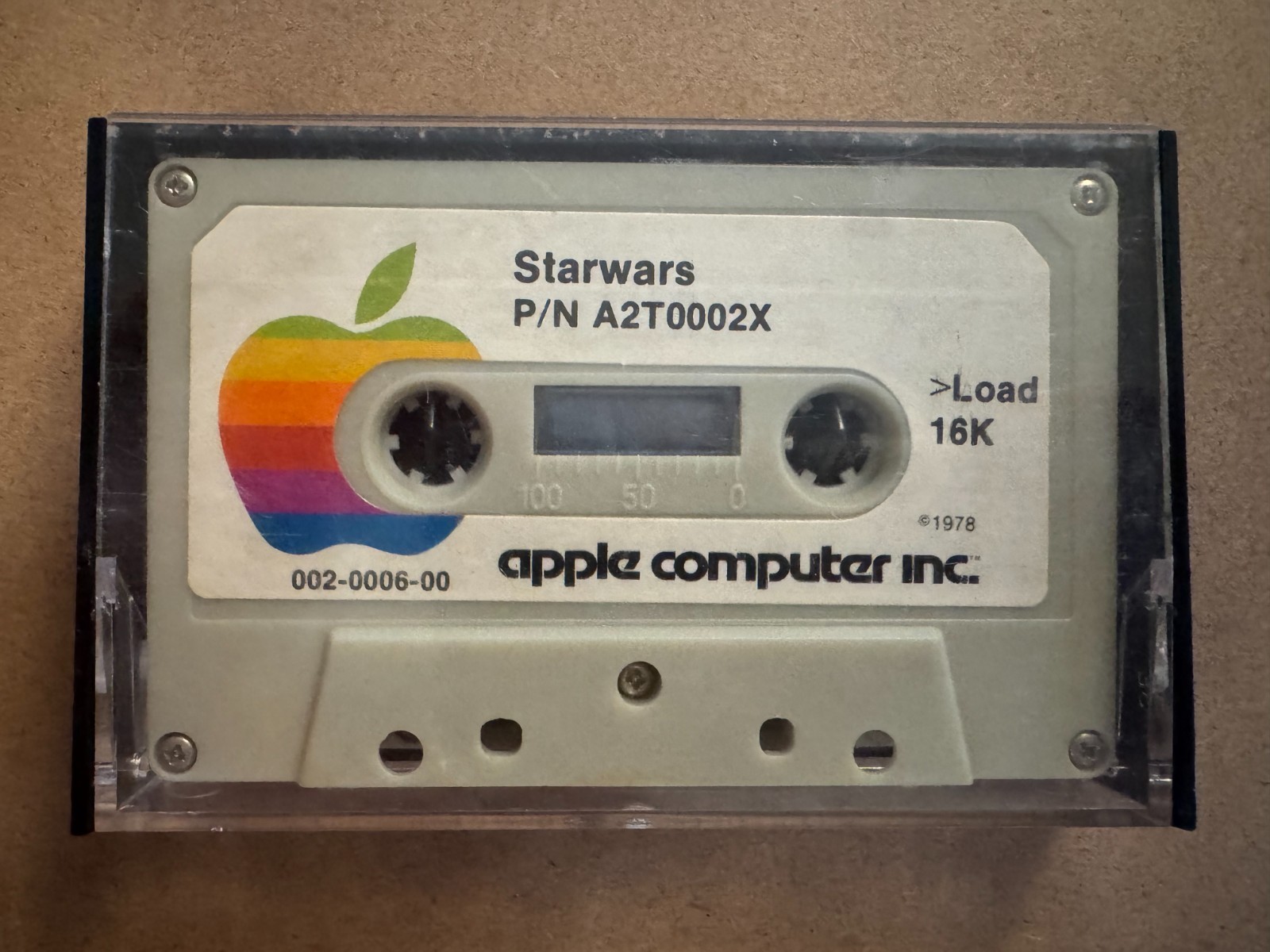 Rare 1978 Apple Starwars Startrek Cassette A2T0002X 002-0006-00 Software
