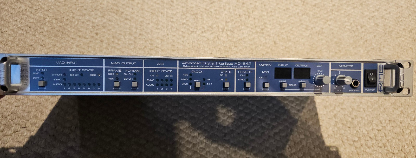 RME ADI-642 19" 1RU MADI to AES Converter