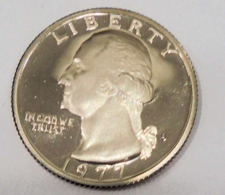 Nice 1977 s BU Proof Washington Quarter From Proof Set # 191