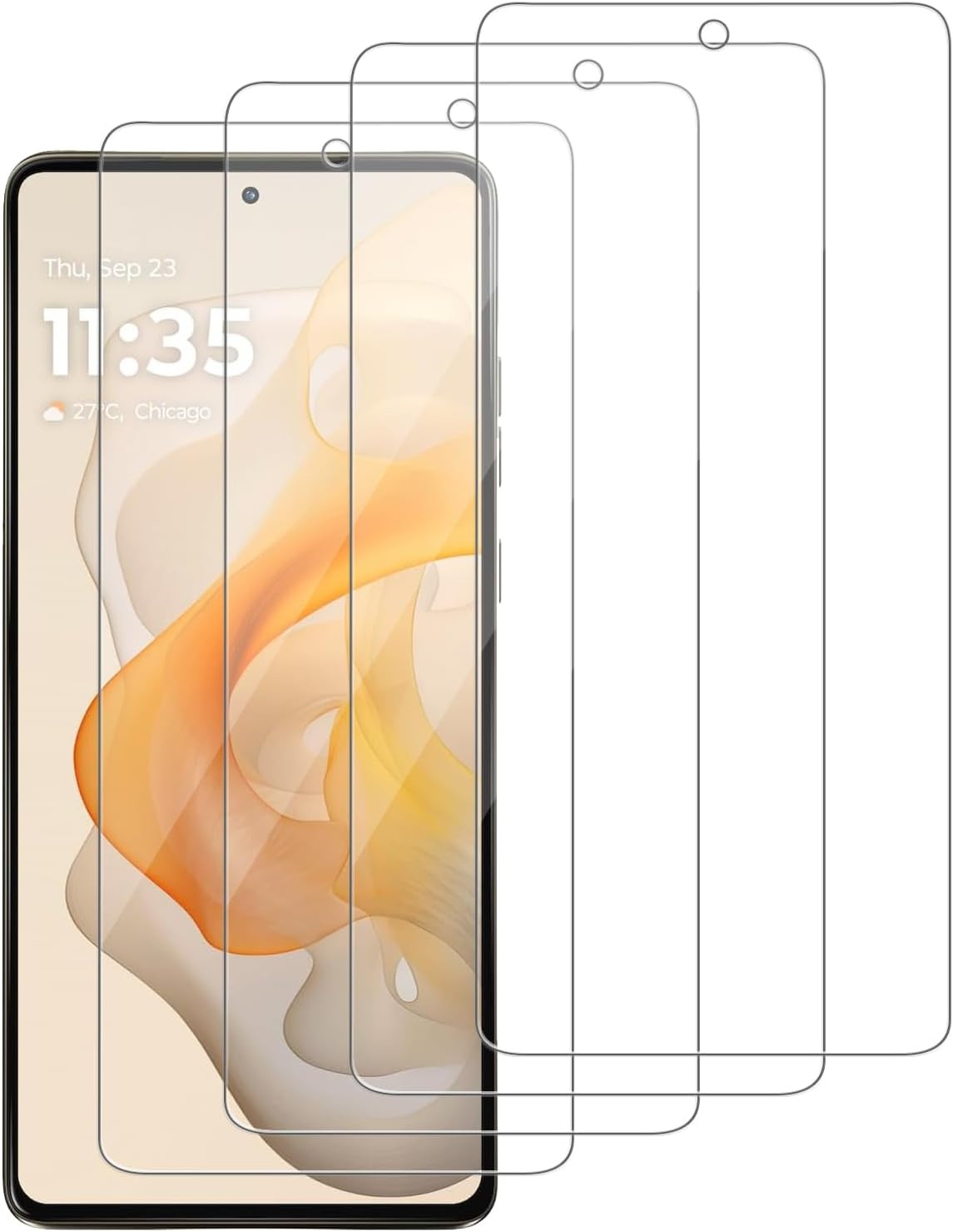 4 Pack Glass Screen Protector Compatible Motorola Moto G Stylus 5G (2024)