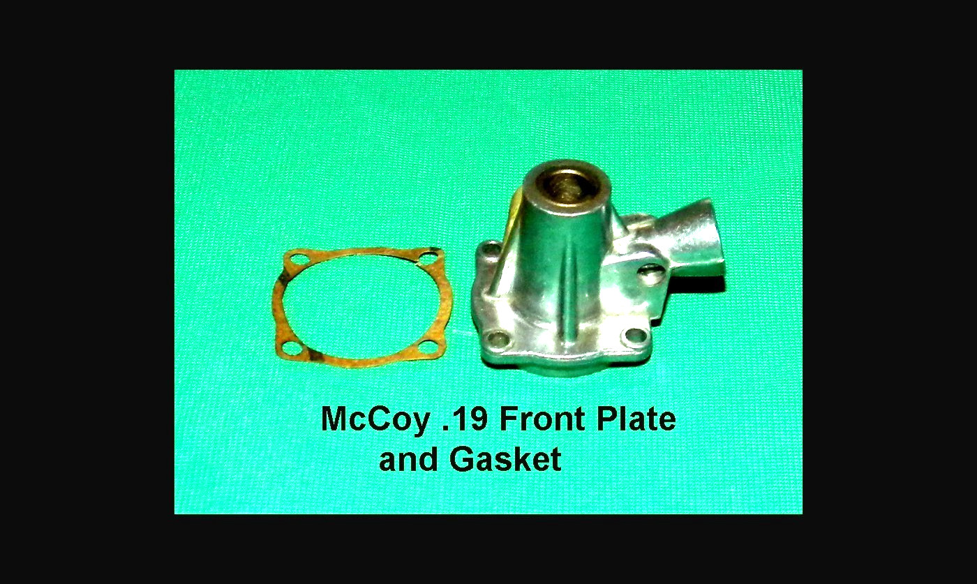 McCoy  FRONT PLATE AND GASKET for .19 engine New Open