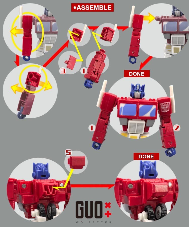 GO BETTER 3D DIY Upgrade Kit For SS Devastation OP Prime （#PART A）