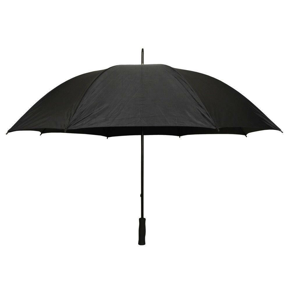Firm Grip 5 ft Big XL Golf Umbrella in All Black Large, Straight And Firm Handle
