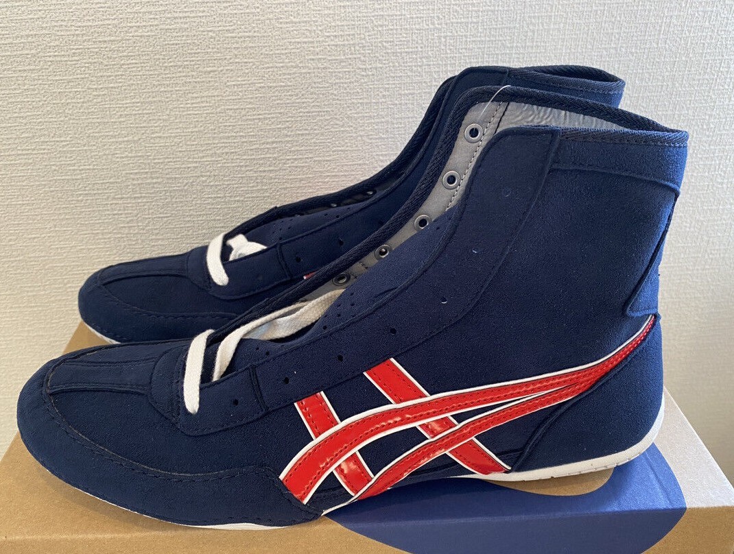 Asics Wrestling Shoes EX-EO 1083A001 Navy x Red x White x String white