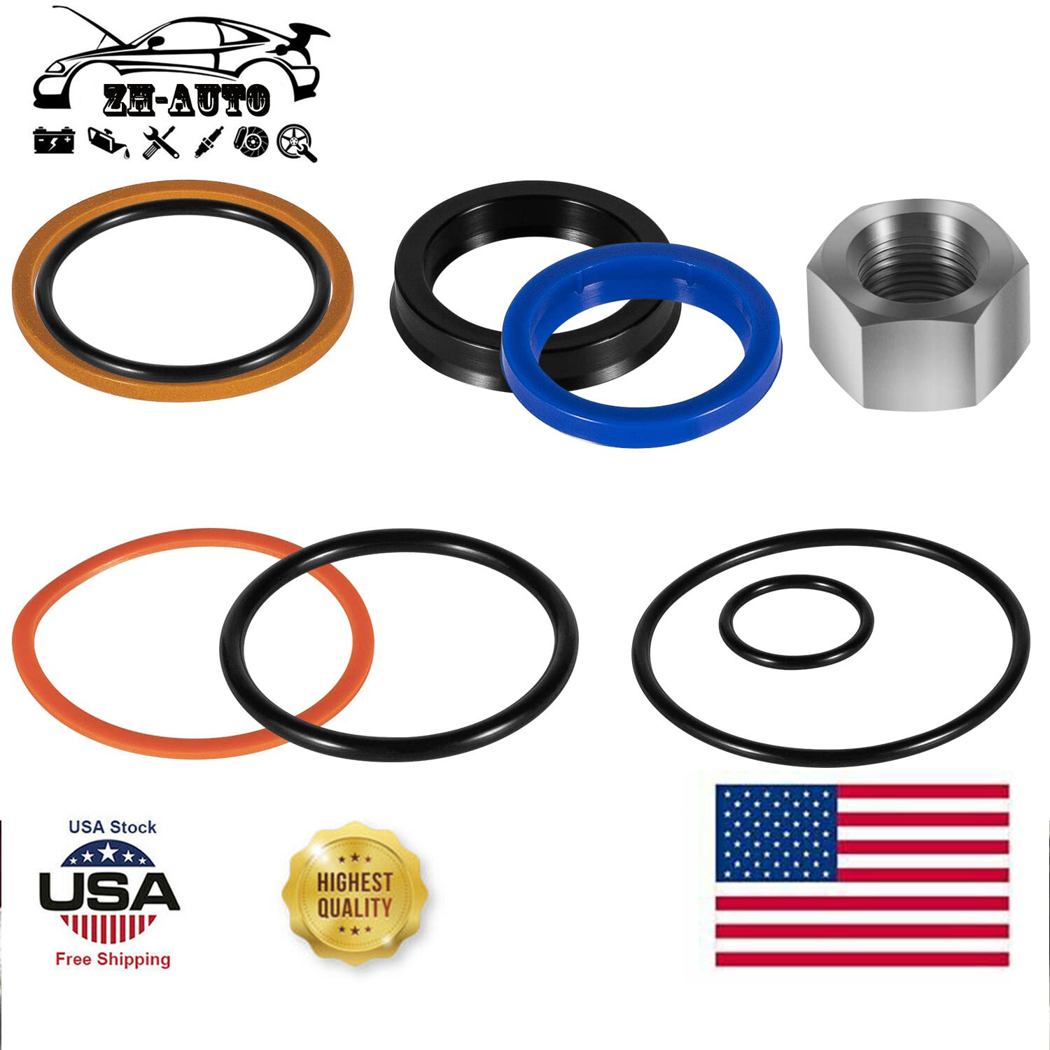 6803329/7137769 Hydraulic Lift Cylinder Seals Kit for Bobcat 444 500 540 642 643