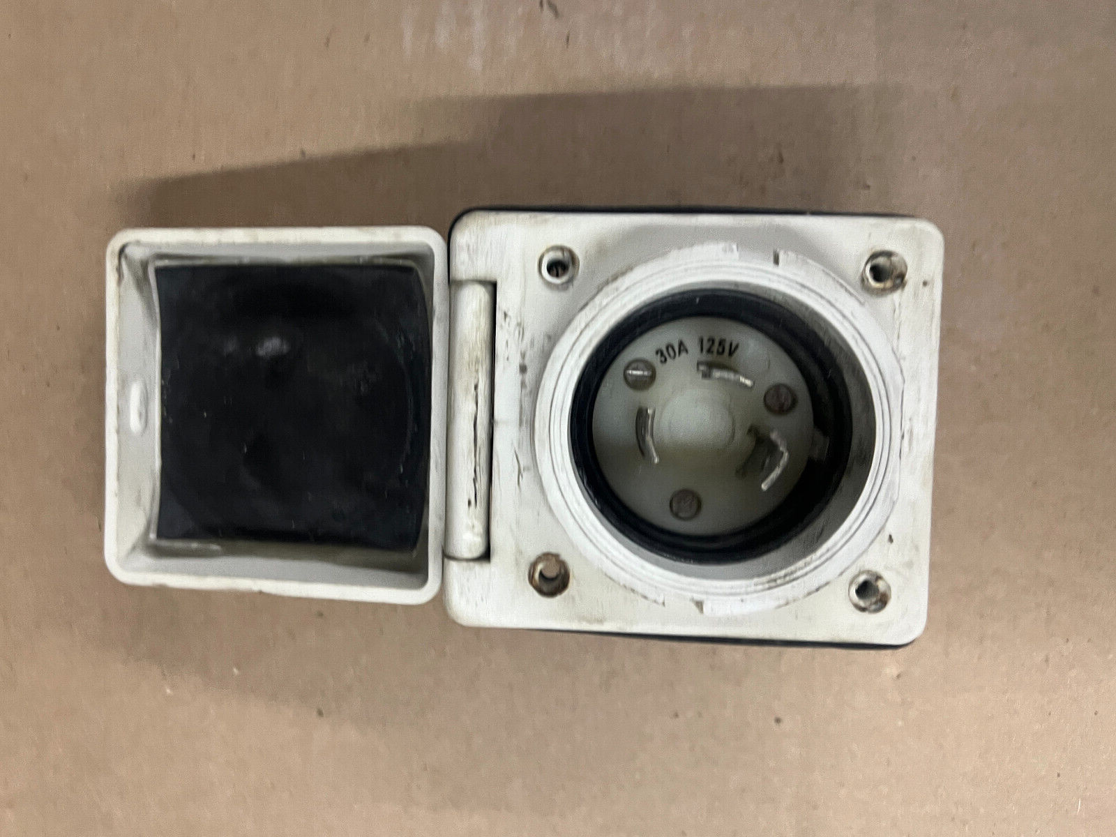 Marinco 30A 125V Side of the boat Electric Plug