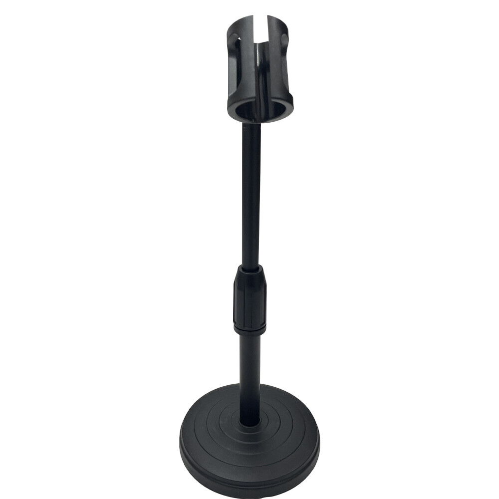 Black Adjustable Desktop Microphone Stand Portable Scalable Lifting Holder