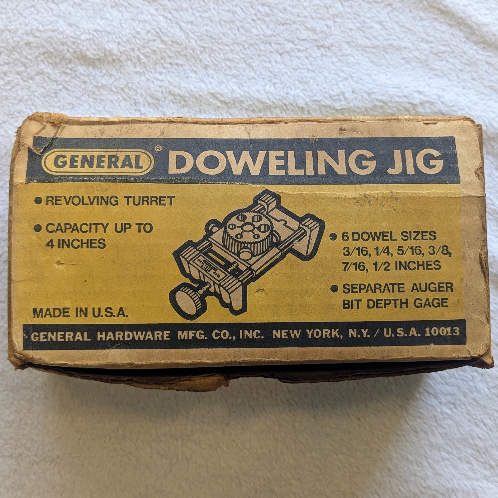 Vintage General No. 840 Doweling Jig Made In USA With Box Excellent Condition