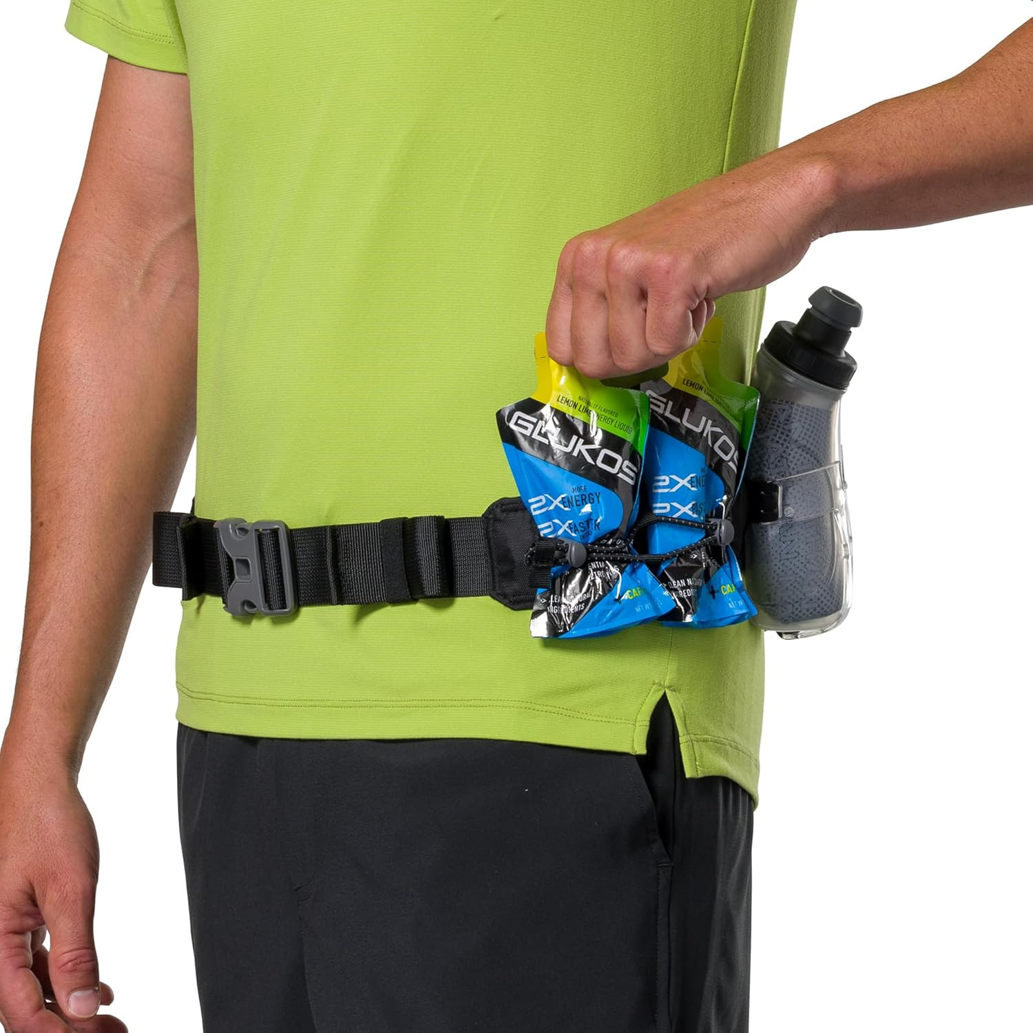 Running Belt Hydration with Flasks, Storage Pockets, Trail Mix Plus, Running Wat