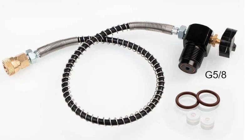 Acecare PCP Fill Station 40mpa Air Hose G5/8 Tank Valve 8mm Connector no Gaguge