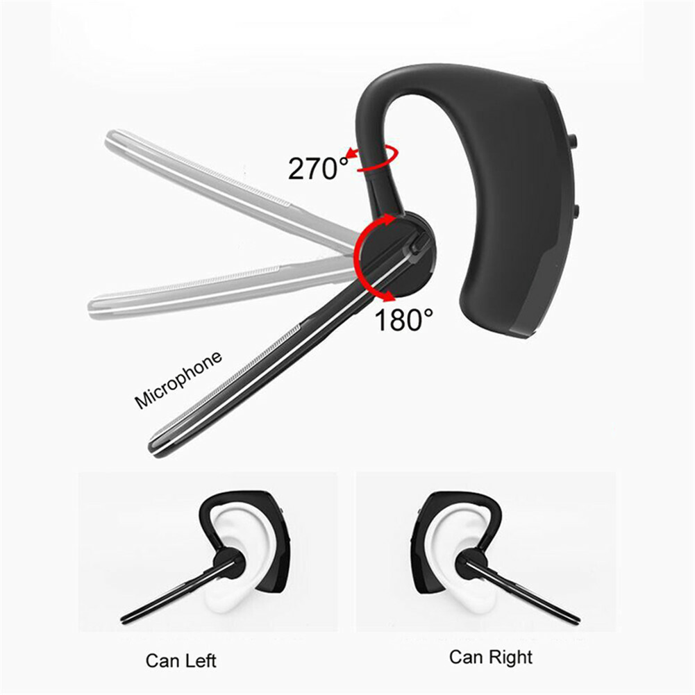 Noise Canceling Bluetooth Earphone Wireless Headset Trucker Earpiece for Calling