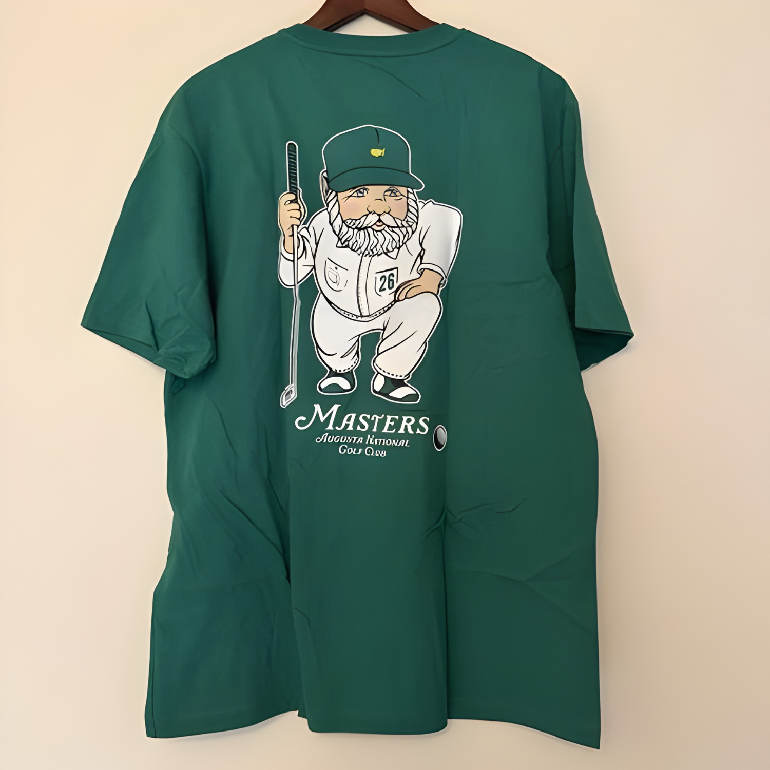 HOT!!! 2026 Medium Masters Tournament Caddie Green T-Shirt Augusta National Golf
