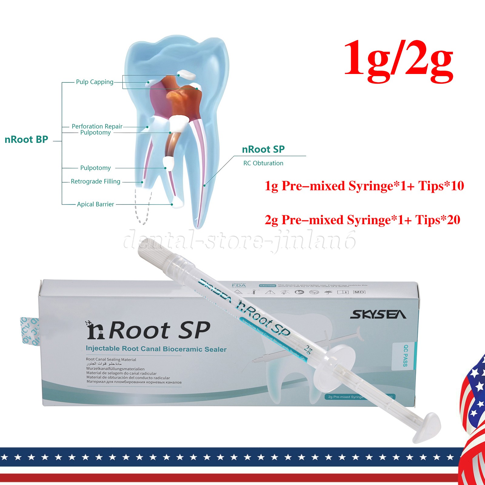 Dental Injectable Root Canal Bioceramic Sealer Endodontic Sealing Filling Cement