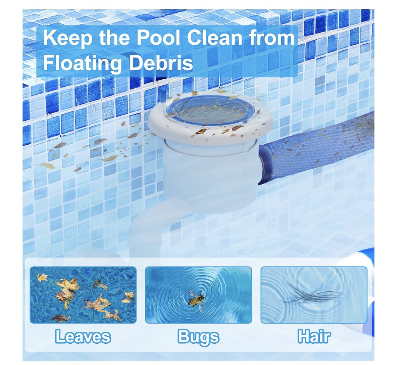Automatic Pool Skimmer and Cleaner for Inground Pools, 2473