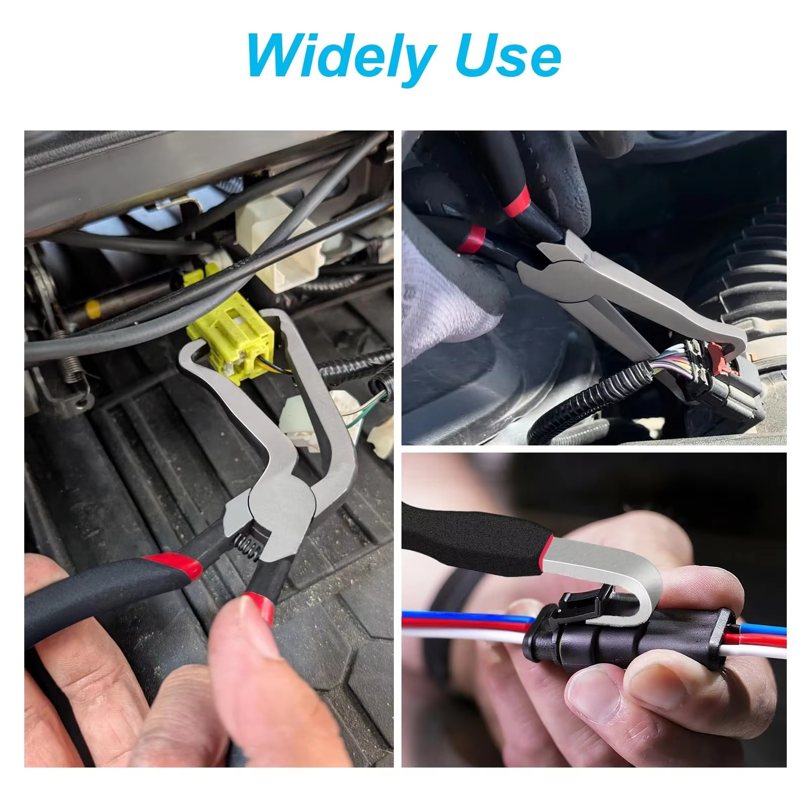 Automotive Multi Purpose Pliers with Lever Cable Cutting Tool Black Version DE