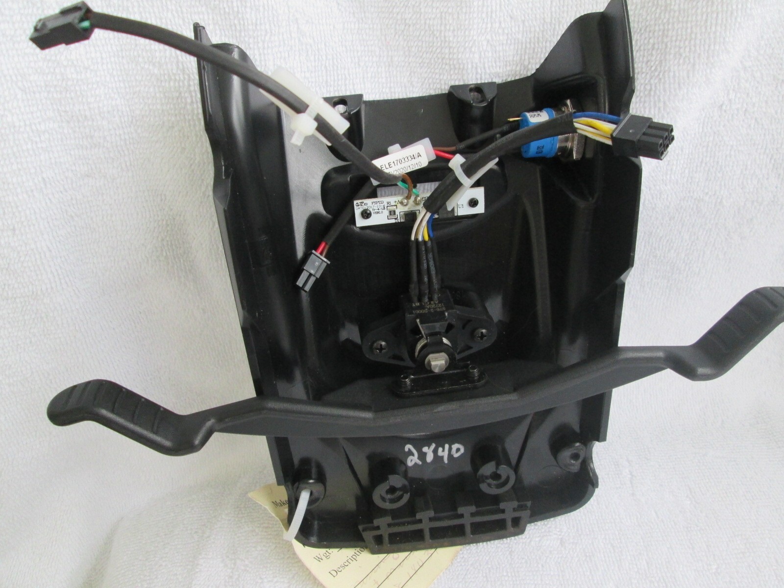 Zero Turn 10 Back Console Cover w/ 6 Wire Throttle Pot # 2840