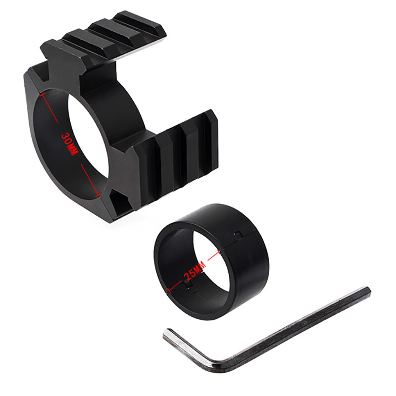 Aluminum 25-30mm Ring Double-Sided Picatinny Rail Adapter Scope Mount