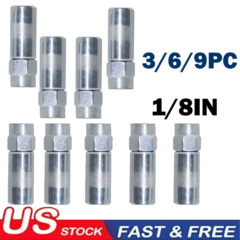 New For Dewalt Heavy Duty 1/8 In. Npt Grease Best Gun Coupler (3/6/9-pack) US