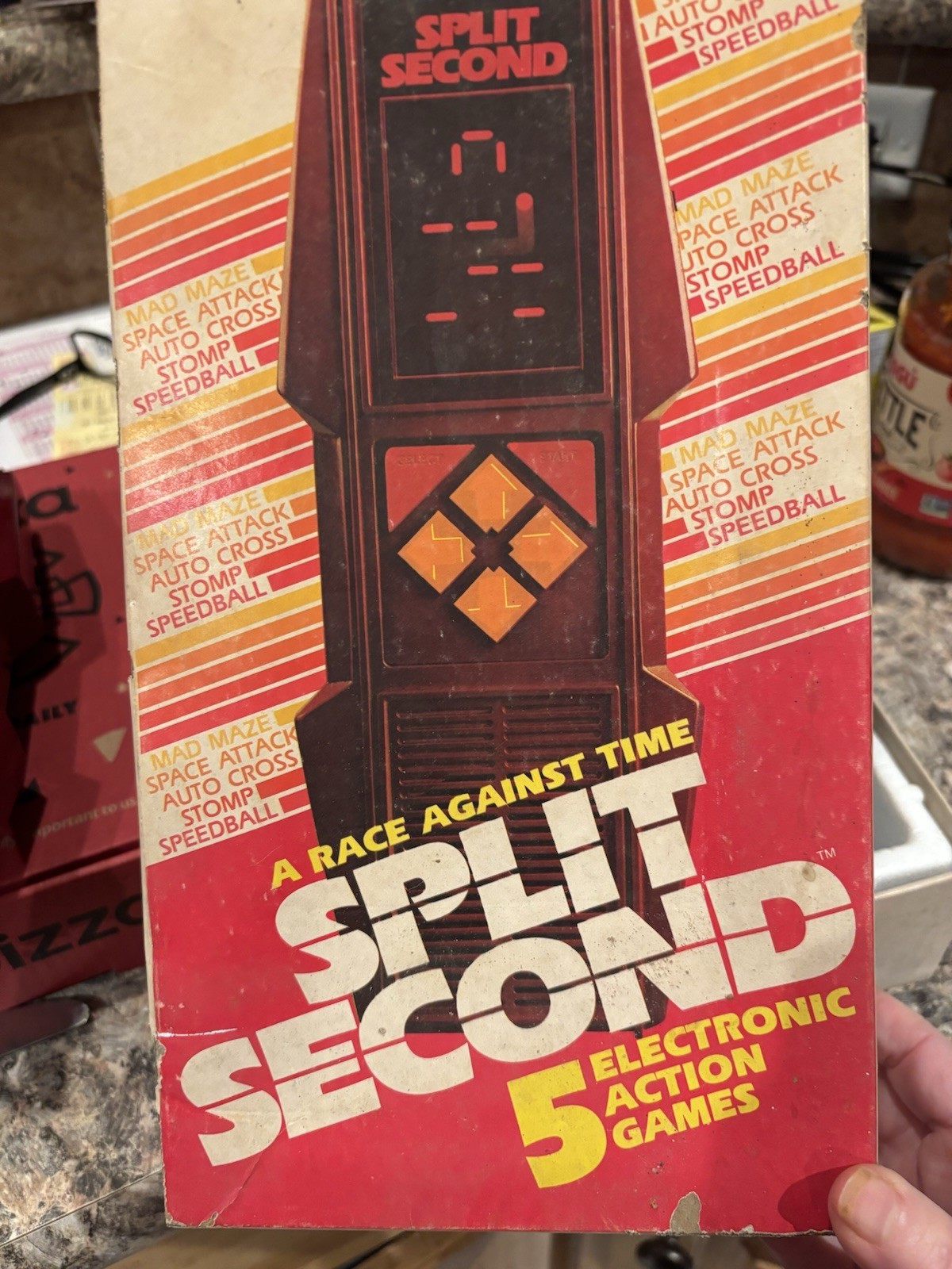 Split Second  Electronic Handheld Game Parker Brothers Brand Boxed - For Parts