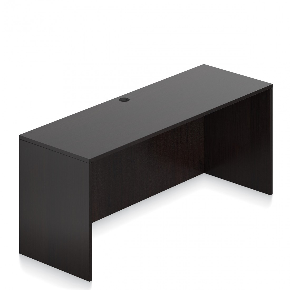 Offices To Go OTG No Pedestal Credenza Shell 24"d x 72"w American Espresso Lamin