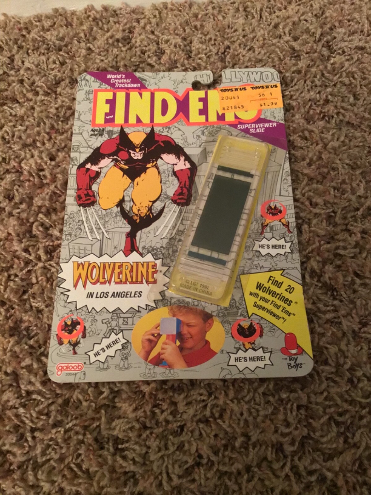 Vintage 1992 Galoob Find Ems Wolverine Superviewer Slide Sealed New
