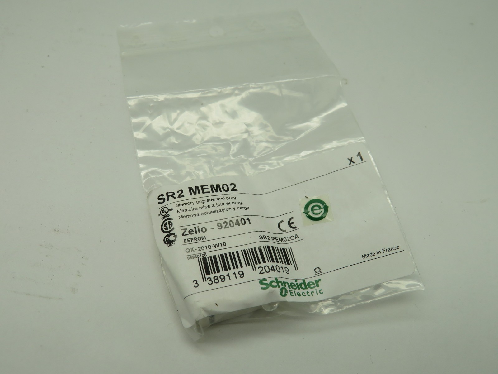 Schneider Electric SR2MEM02 Memory Cartridge NWB