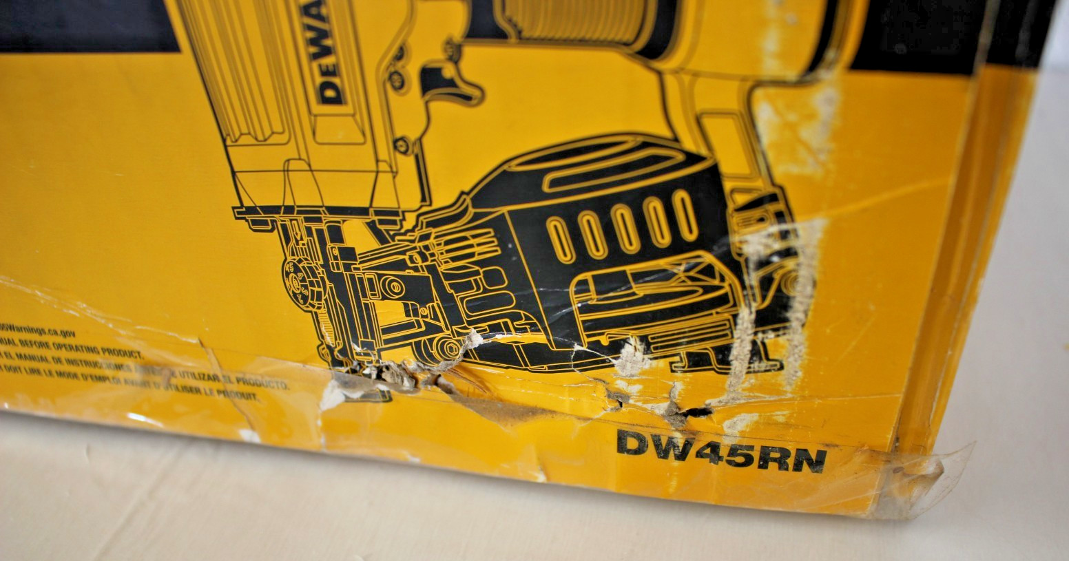DEWALT DW45RN 15 Degree Coil Roofing Nailer - TOOL ONLY
